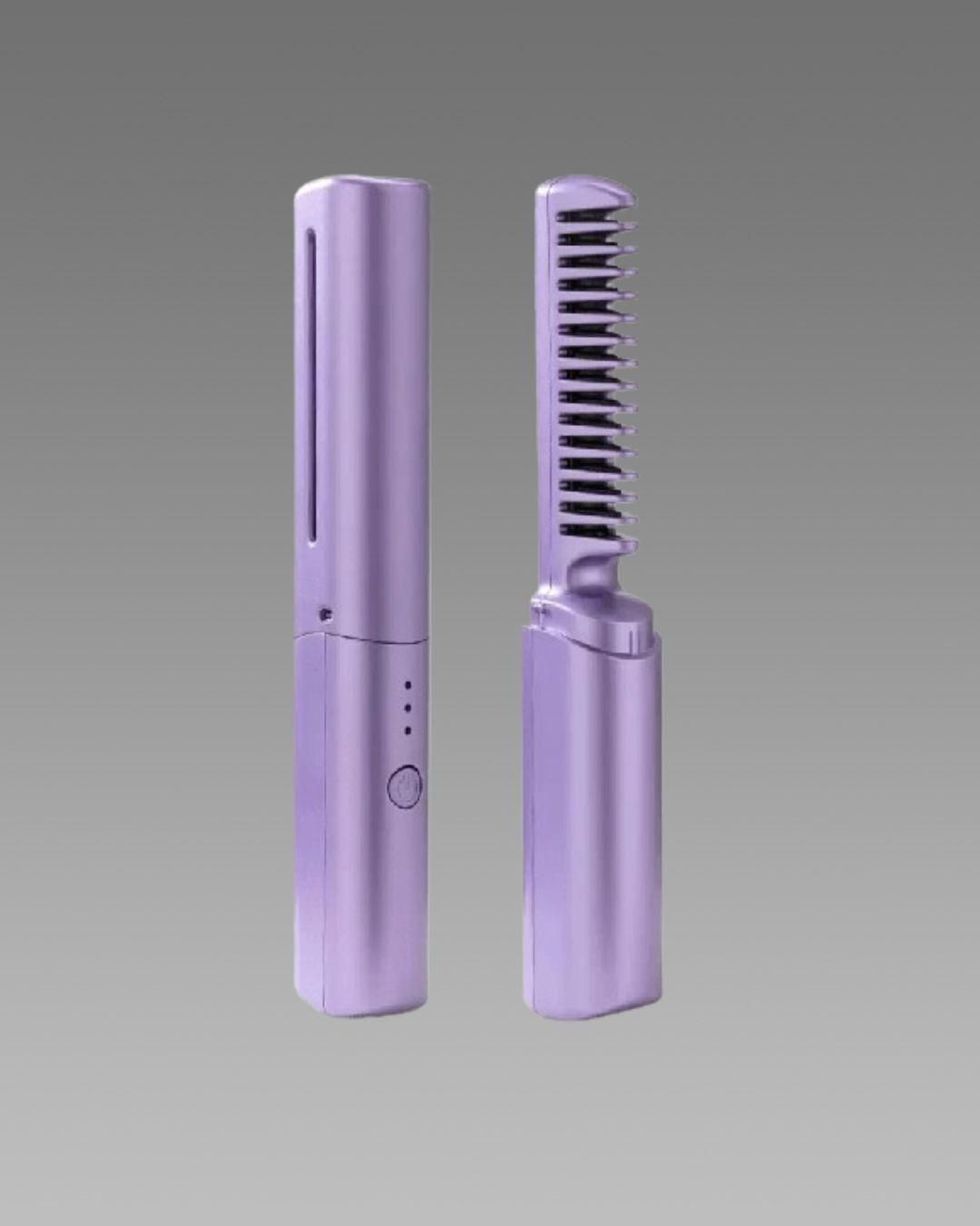 Meneflix™ Portable Mini Hair Straightener – Cordless & Rechargeable Hot Comb