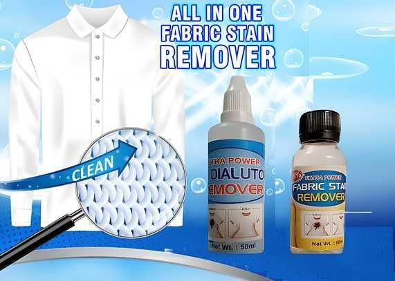 All-in-One Fabric Stain Remover – 100ml (2 x 50ml Bottles)