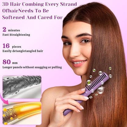 Meneflix™ Portable Mini Hair Straightener – Cordless & Rechargeable Hot Comb